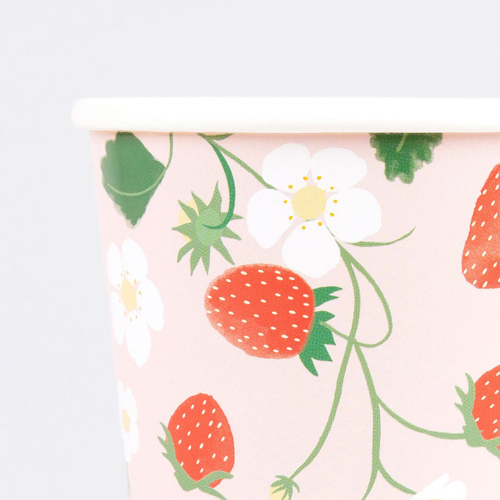 Strawberry Paper Cups – Pack of 8