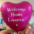 Personalised Magenta Pink <br> Heart Balloon