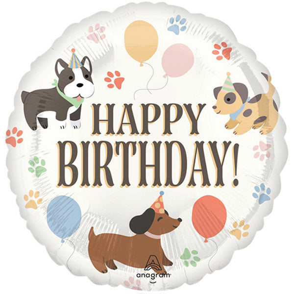 Happy Birthday Pawsome <br> 17" /43cm Foil Balloon