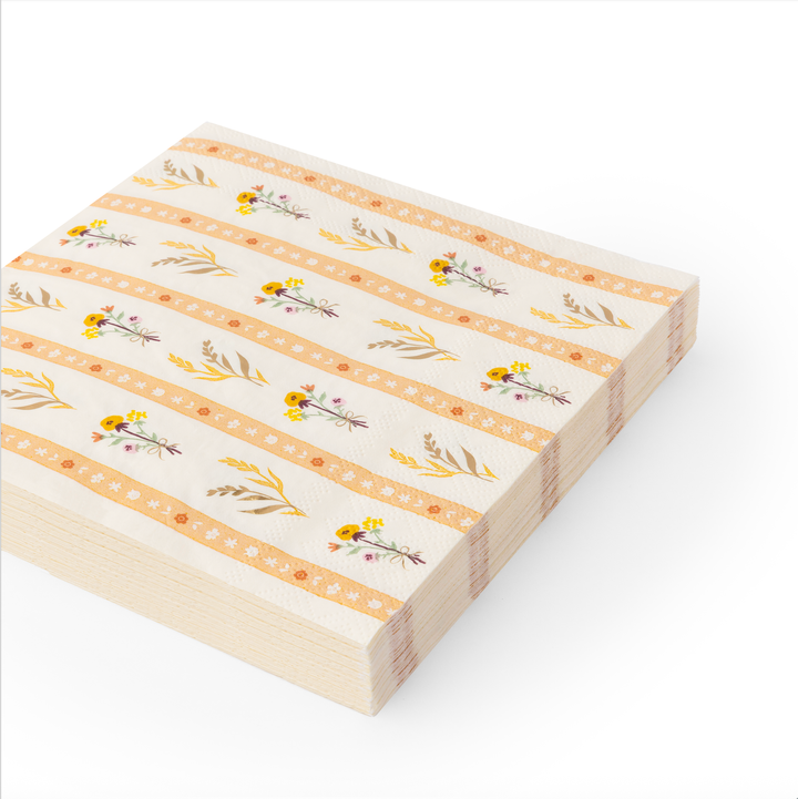 Cosy Fall / Autumn Floral Large Napkins – 20 Pack