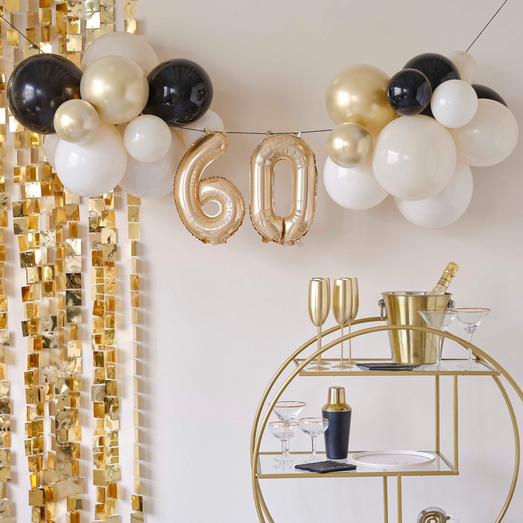 60 Milestone Balloon Garland