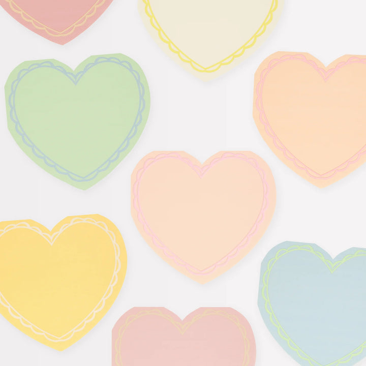 Pastel Heart <br> Large Napkins (16pc)