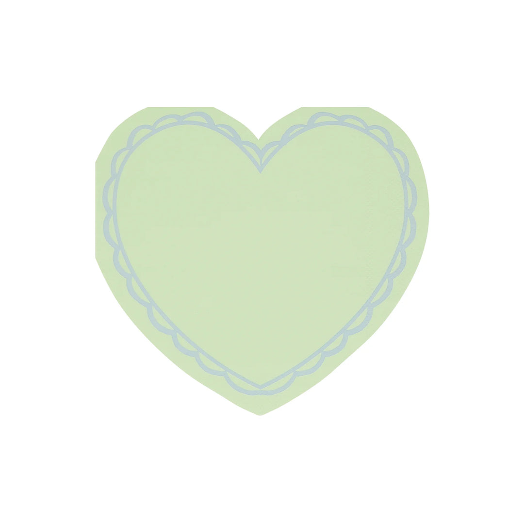 Pastel Heart <br> Large Napkins (16pc)