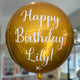 Yellow Gold <br> Personalised Orbz Balloon