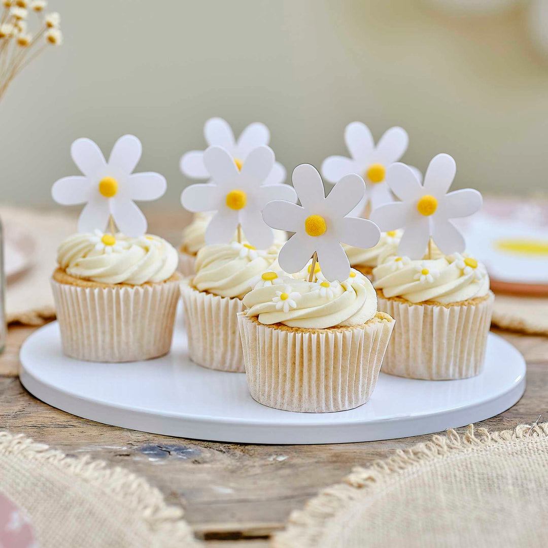 Daisy Cupcake Toppers