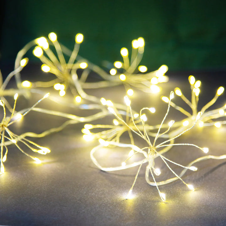 Allium Starburst String Lights <br> 20 LED Bulbs