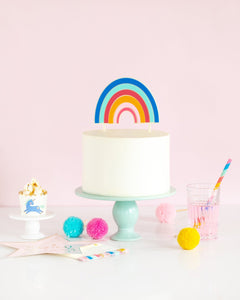 Acrylic Rainbow <br> Cake Topper