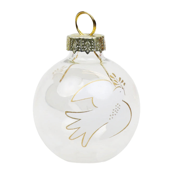 Mistletoe Glass Bauble <br> Place Card Holders (6)