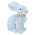 Blue Flocked Bunny <br> Table Decoration (25cm)