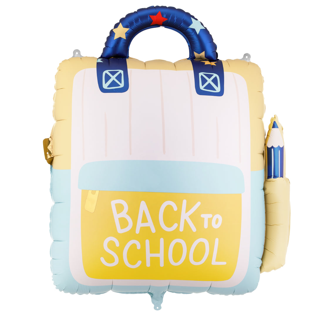 32 inch Back to School backpack shaped foil balloon