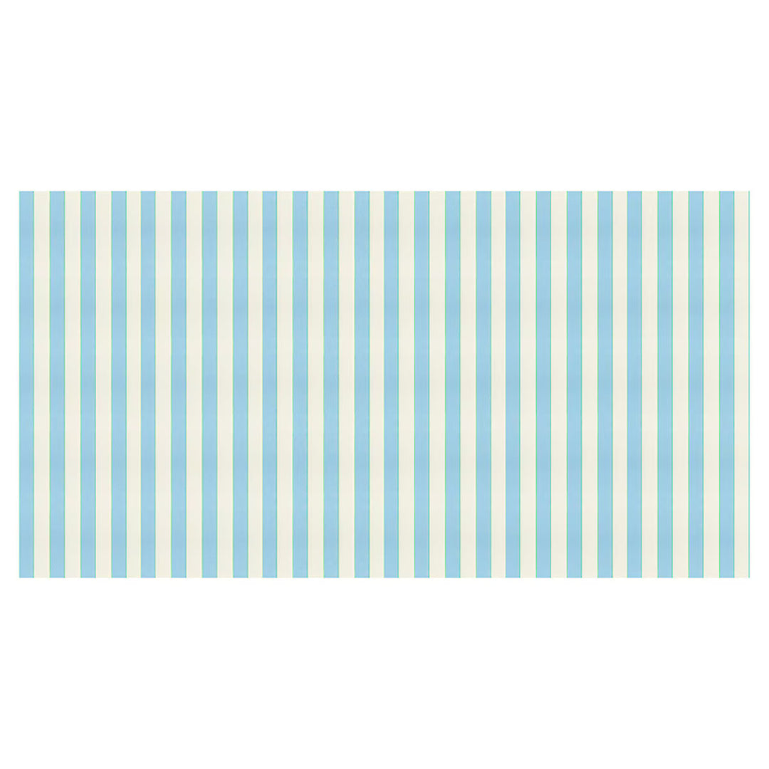 Meri Meri Pale Blue Stripe Paper Tablecloth
