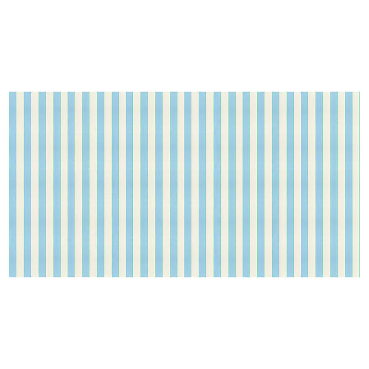 Meri Meri Pale Blue Stripe Paper Tablecloth