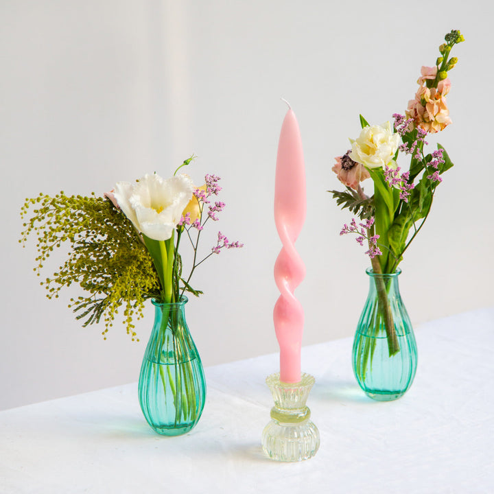 Individual Pastel <br> Twisted Dinner Candle