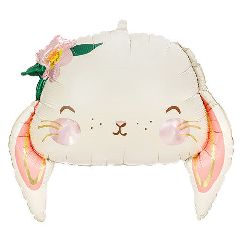 Bunny Face Foil Balloon