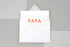 PAPA <br> Typographic <br> Greetings Card