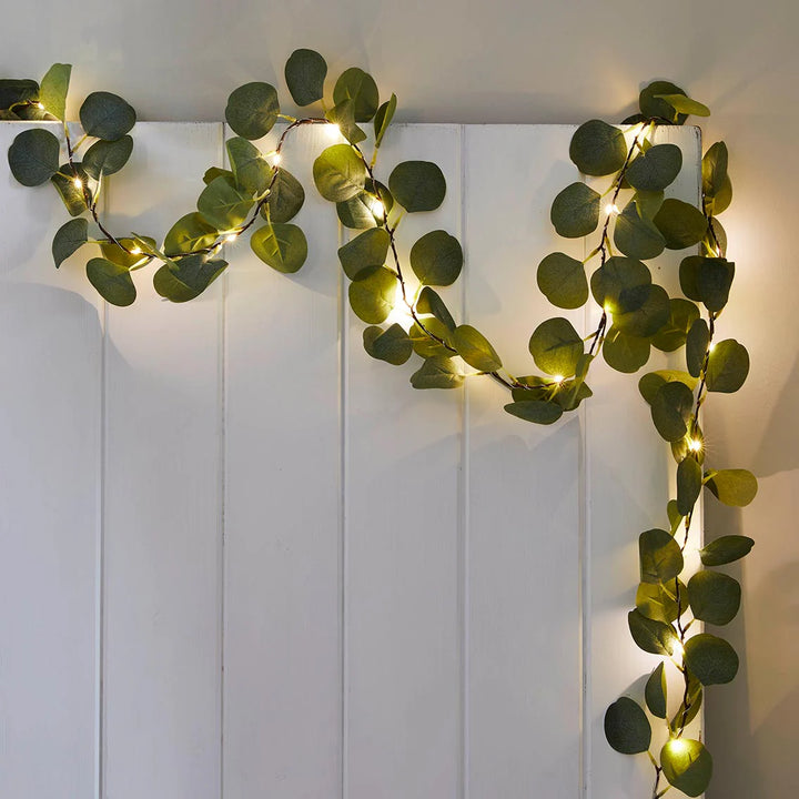 Eucalyptus String Lights <br> 20 LED Bulbs