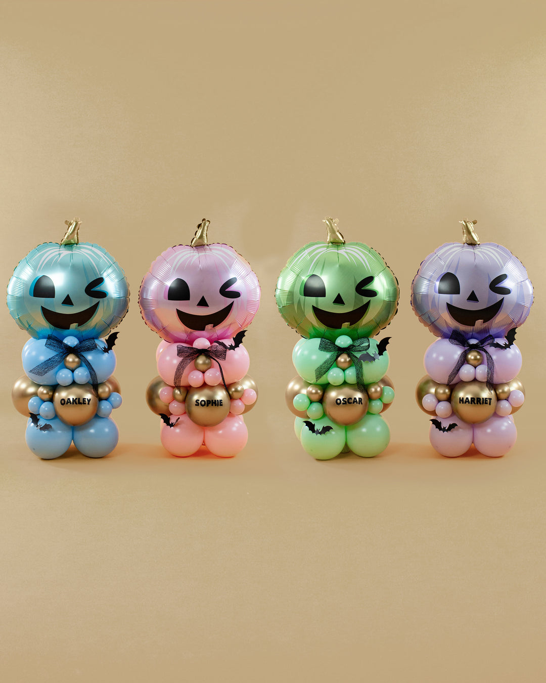 Personalised Halloween Balloon Stack - Available in 4 Colours