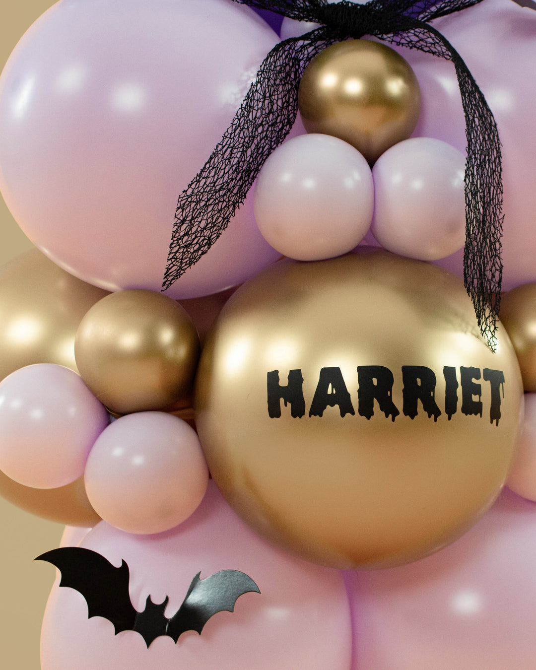 Personalised Halloween Balloon Stack - Available in 4 Colours