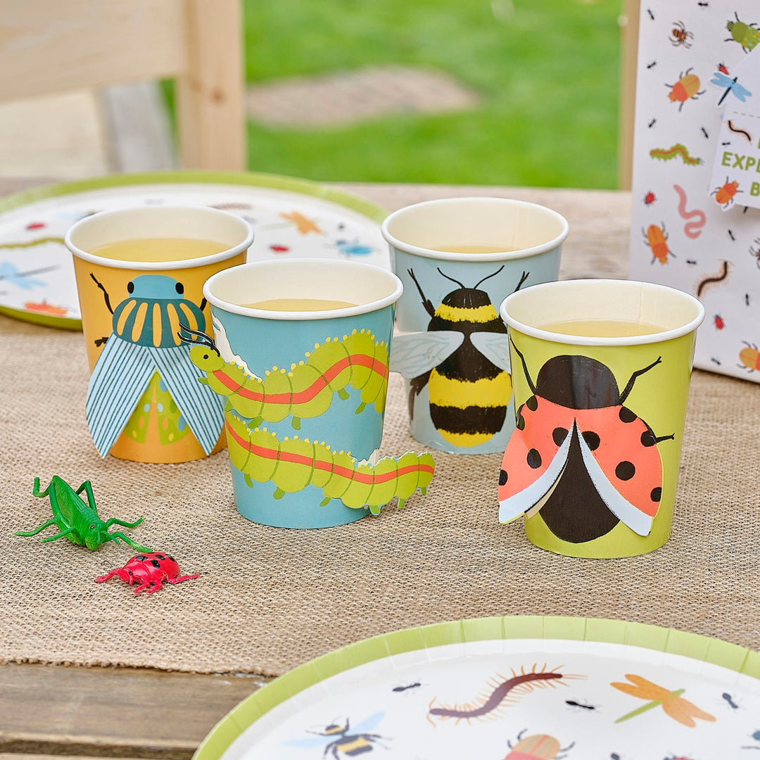 Bug Party Paper Cups (8pcs)