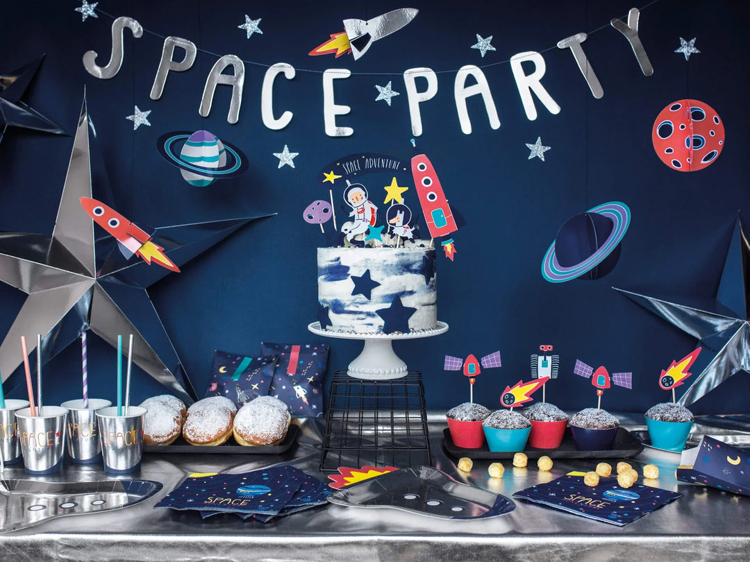 Space Party <br> Cake Toppers (7pcs)