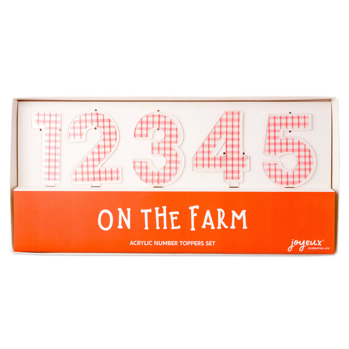 On the Farm <br> Acrylic Number Set 0-9