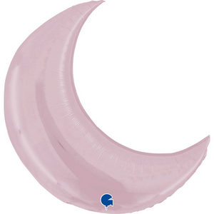 Pastel Pink Crescent Moon <br> 35”/89cm Tall
