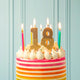 Gold Glitter <br> Birthday Number Candle