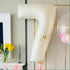Inflated Satin Cream <br> Giant Birthday Number <br> 102cm Tall