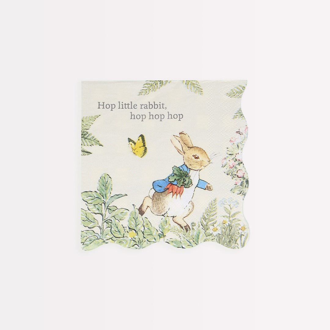 Meri Meri Peter Rabbit Garden Small Napkins – Pack of 16