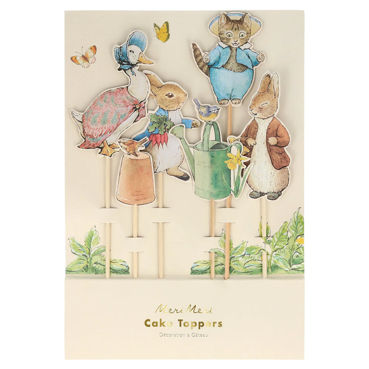 Meri Meri Peter Rabbit &amp; Friends Cake Toppers – 6 Designs