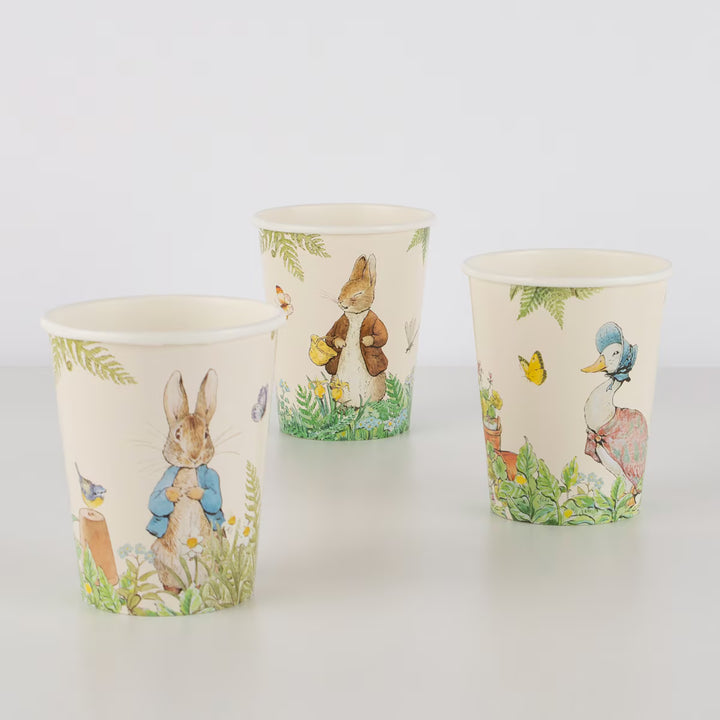 Meri Meri Peter Rabbit &amp; Friends Party Cups – Pack of 8