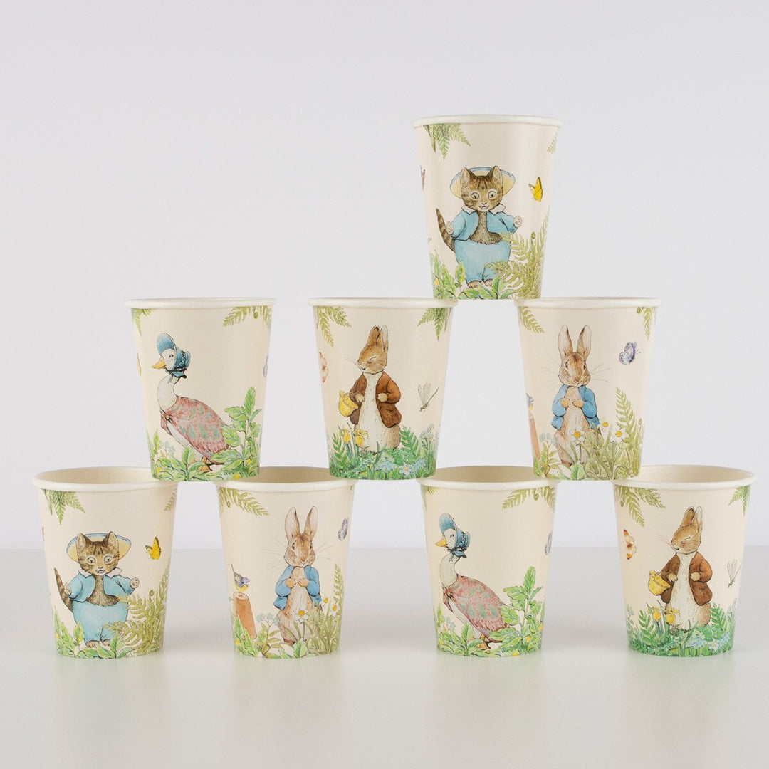 Meri Meri Peter Rabbit &amp; Friends Party Cups – Pack of 8