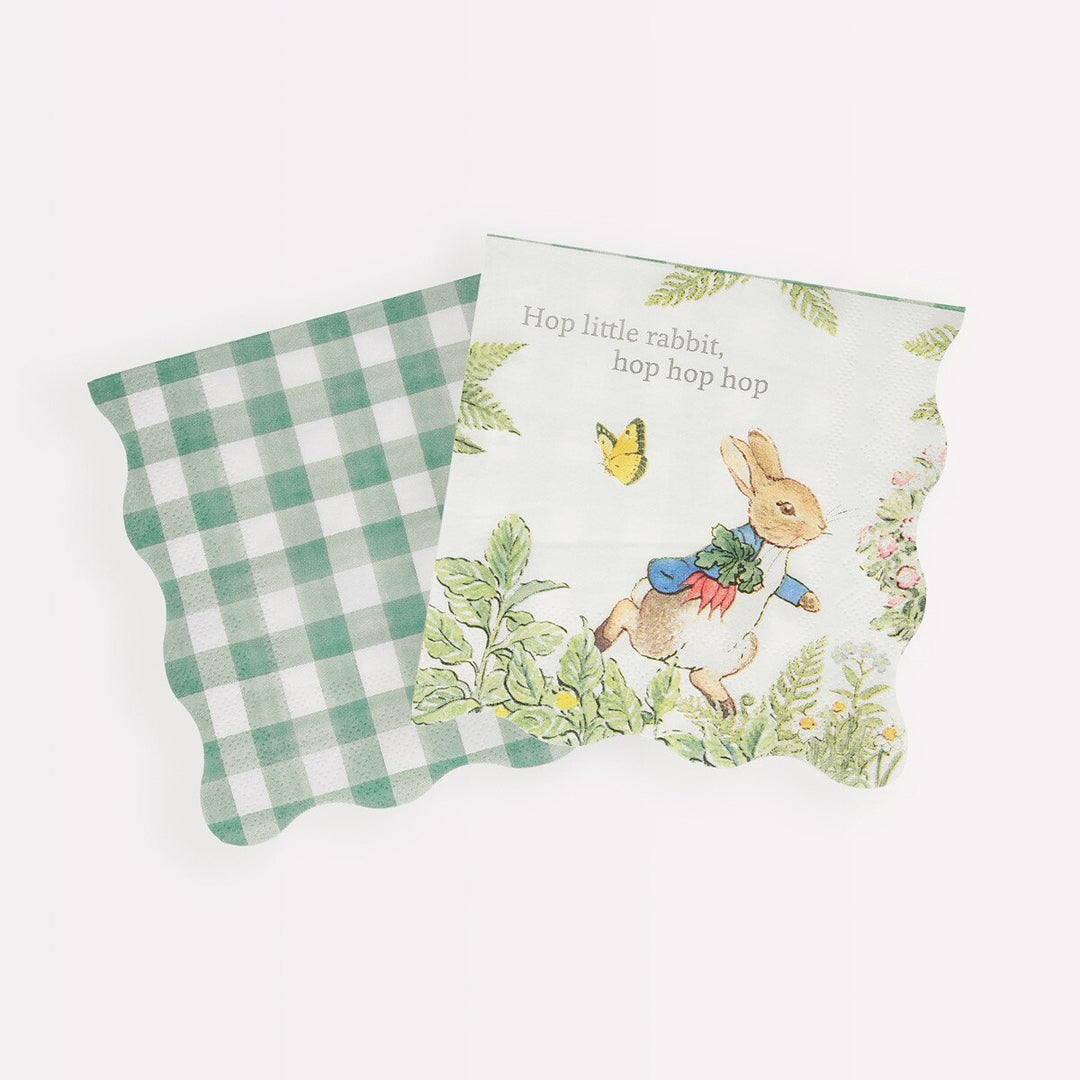 Meri Meri Peter Rabbit Garden Small Napkins – Pack of 16