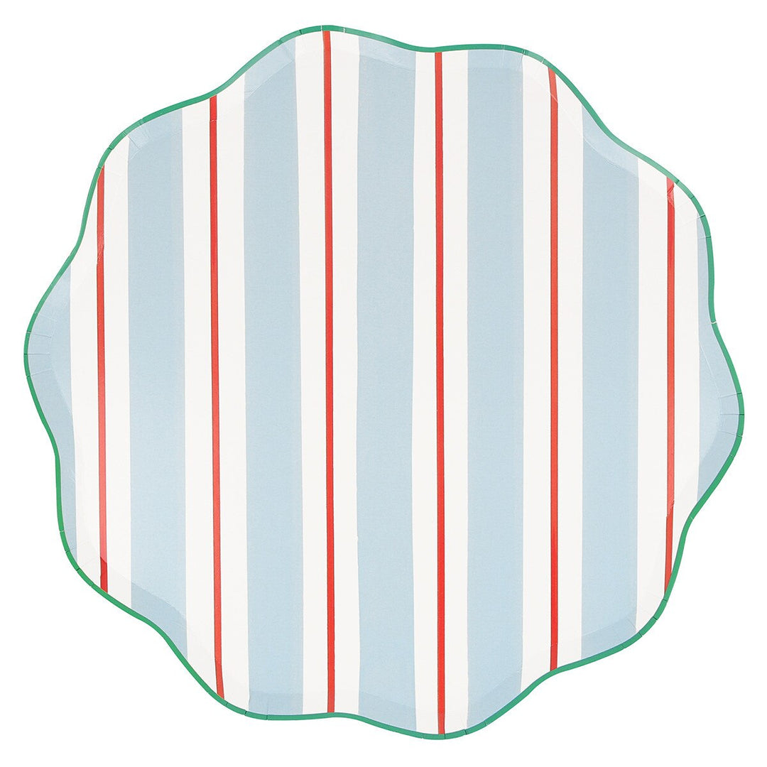 Classic Stripe Dinner Plates - Set of 8