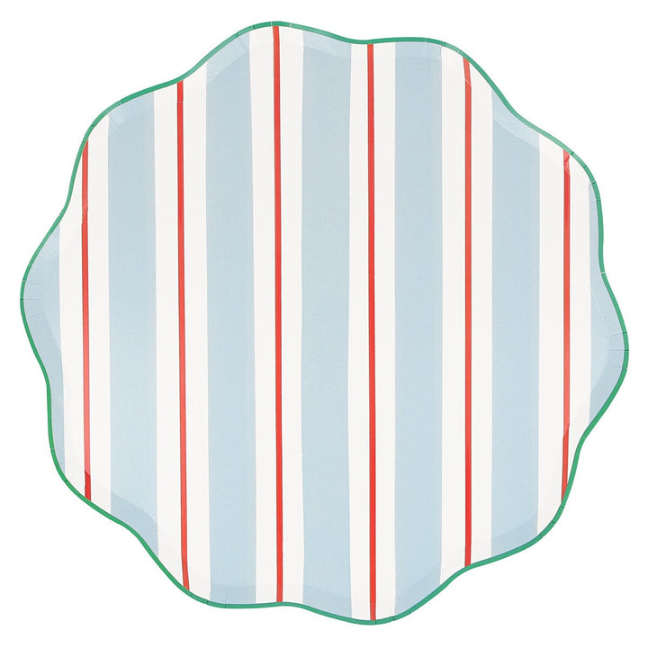 Classic Stripe Dinner Plates - Set of 8