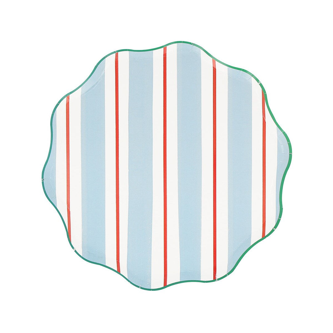 Classic Stripe Side Plates - Set of 8