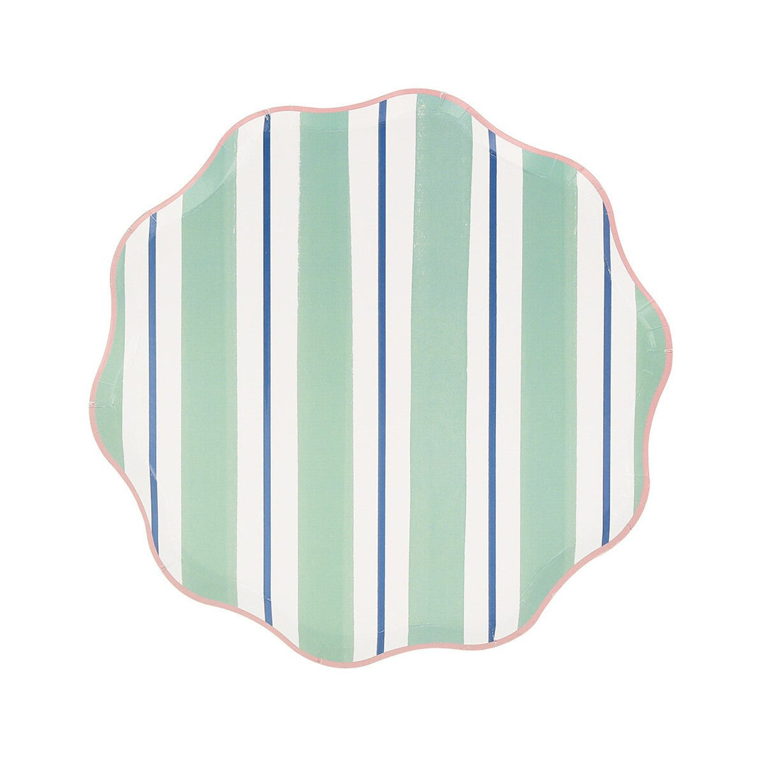 Classic Stripe Side Plates - Set of 8
