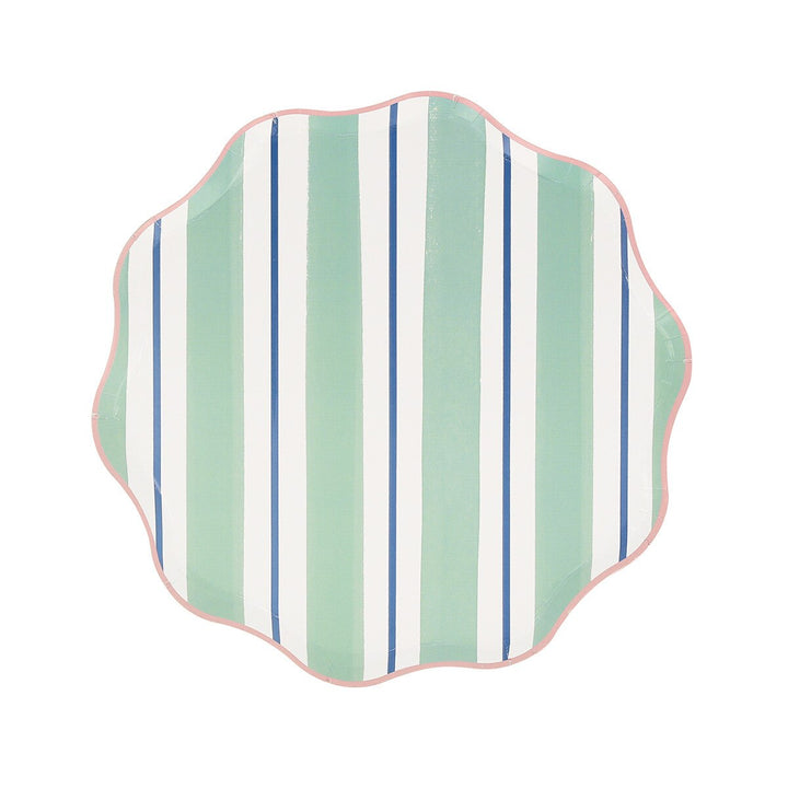 Classic Stripe Side Plates - Set of 8