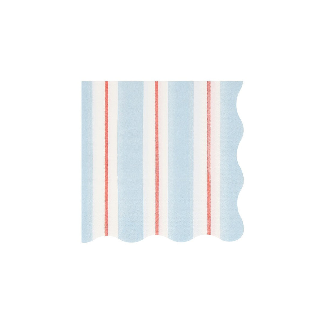 Classic Stripe Small Napkins - Set of 16