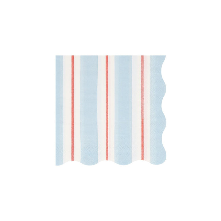 Classic Stripe Small Napkins - Set of 16