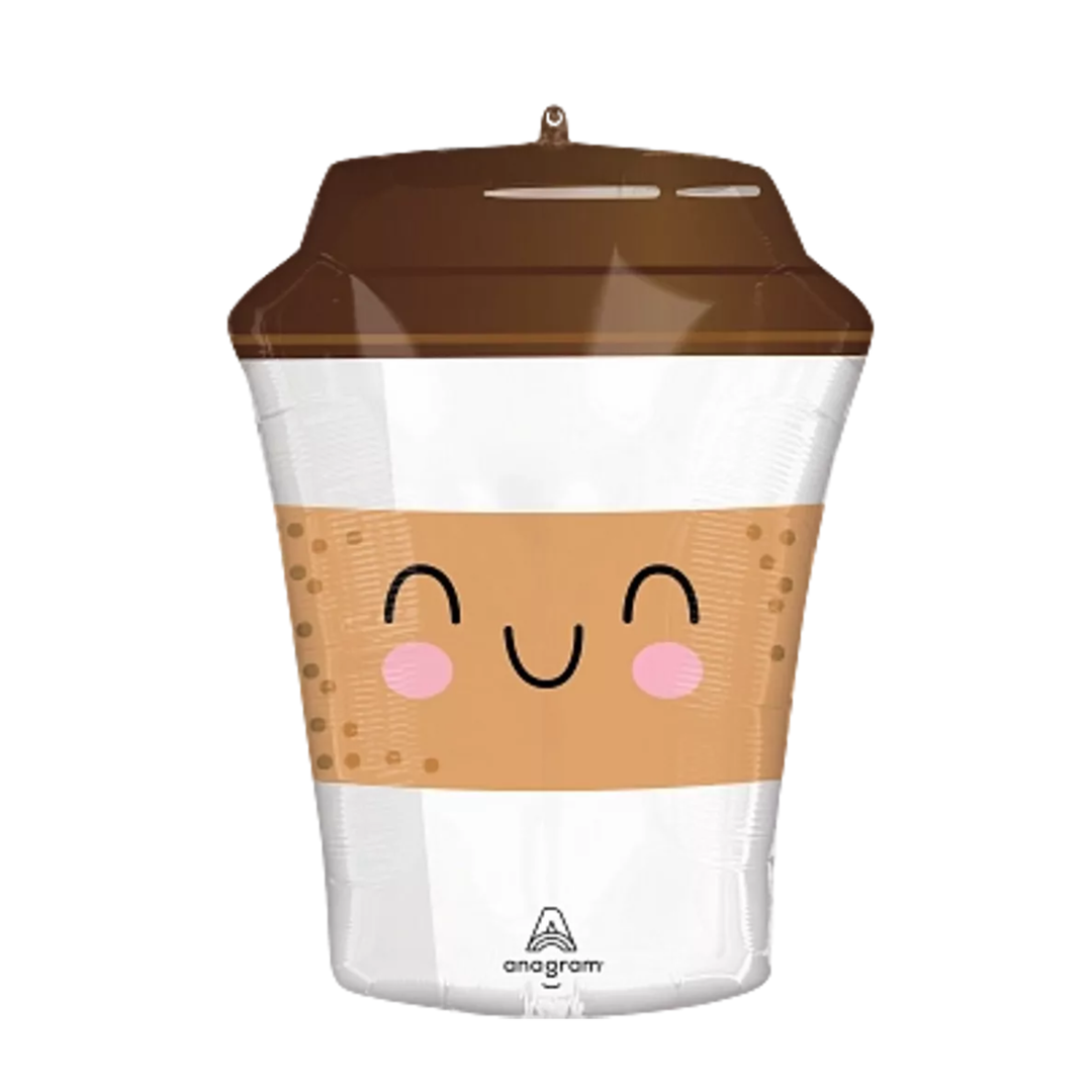 Cute Coffee Cup Foil Balloon – 53cm