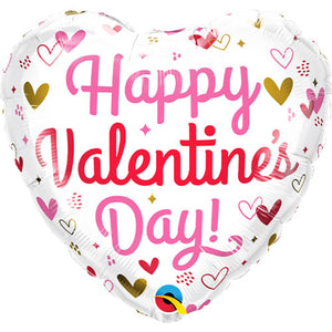 Valentine's Hearts & Speckles <br> Heart Balloon
