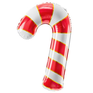 Red Candy Cane Balloon <br> 32” / 82cm Tall