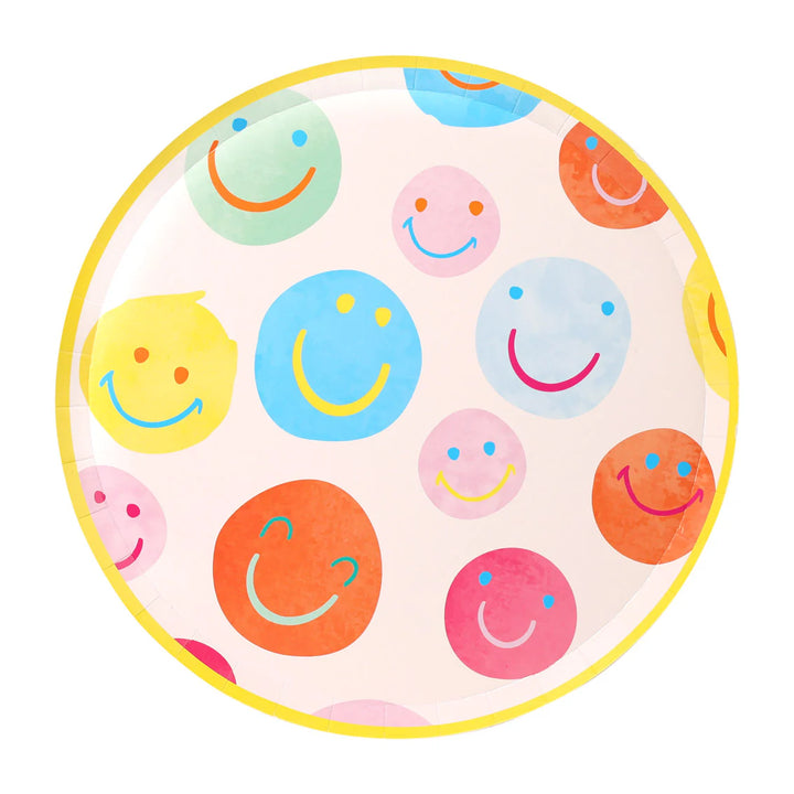 Happy / Smiley Face Paper Plates – Pack of 10