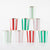 Festive Stripes <br> Party Cups (8)