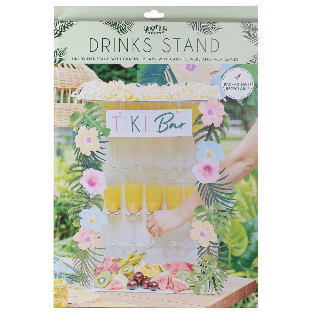 Hawaiian Tiki Bar Drinks Stand