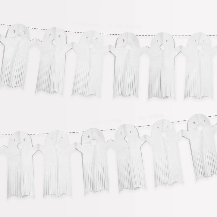 Fringed Paper Ghost Garland - 2m
