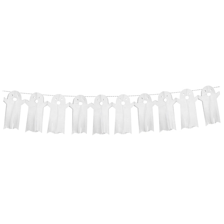 Fringed Paper Ghost Garland - 2m