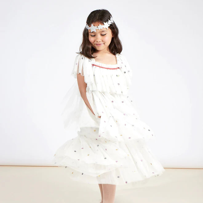 Sequin Tulle <br> Angel Costume Age 5-6