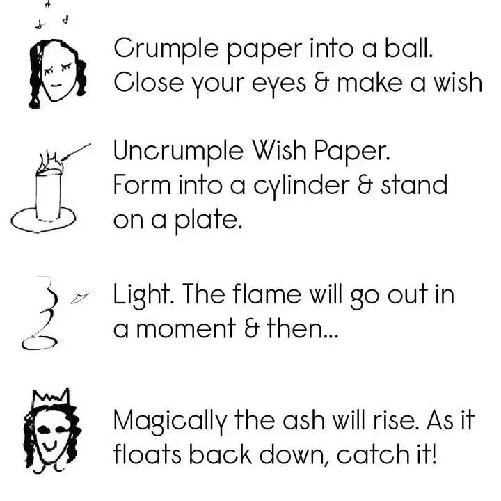 Flying Wish Paper – Tube of 10 Wish Papers | Classic White